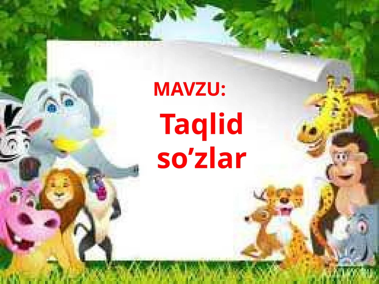 Taqlidso‘zlar