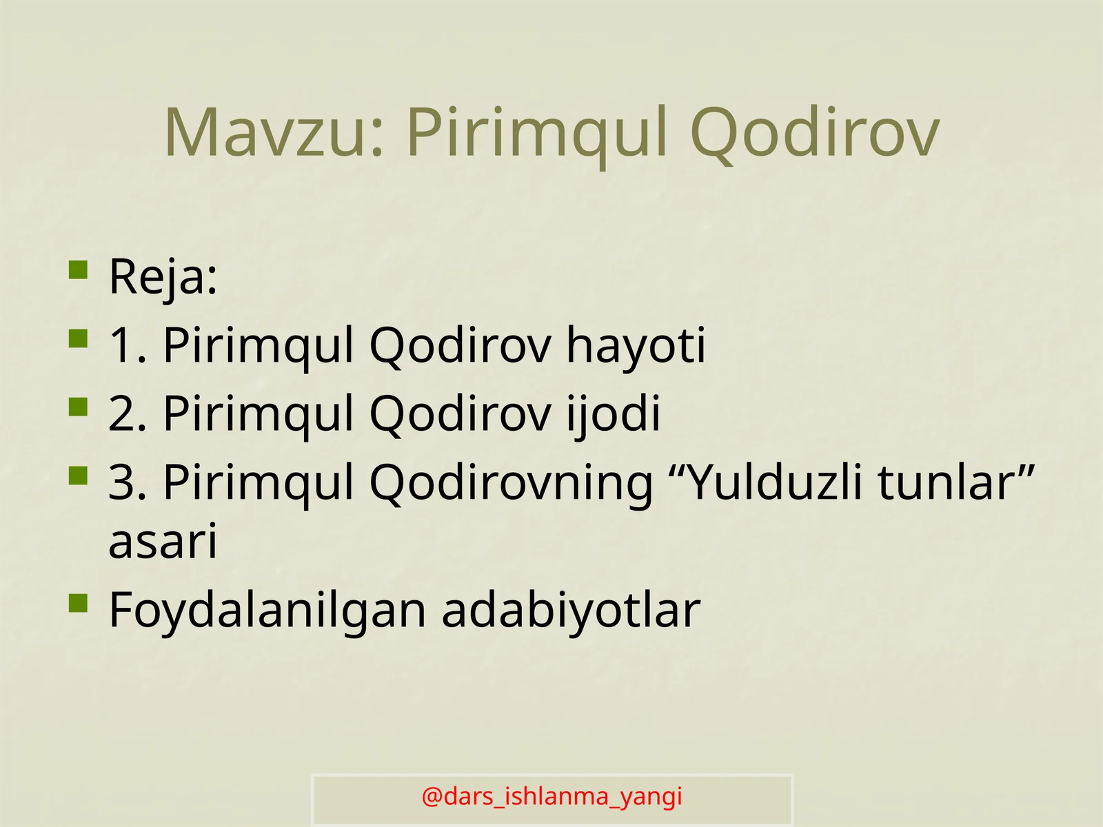 Pirimqul Qodirov