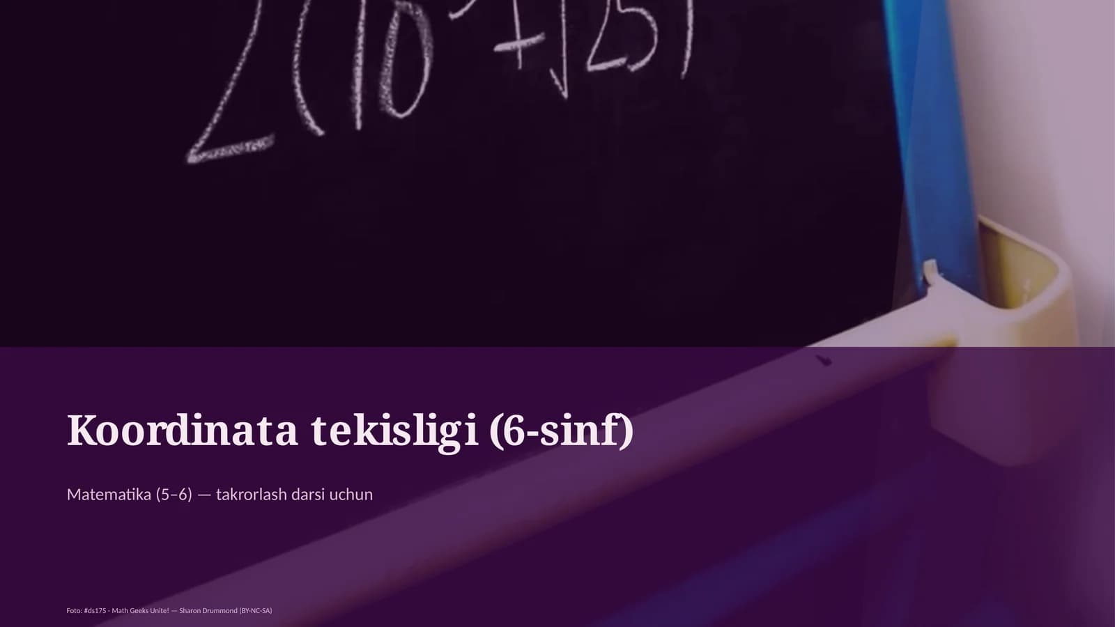Koordinata tekisligi (6-sinf)