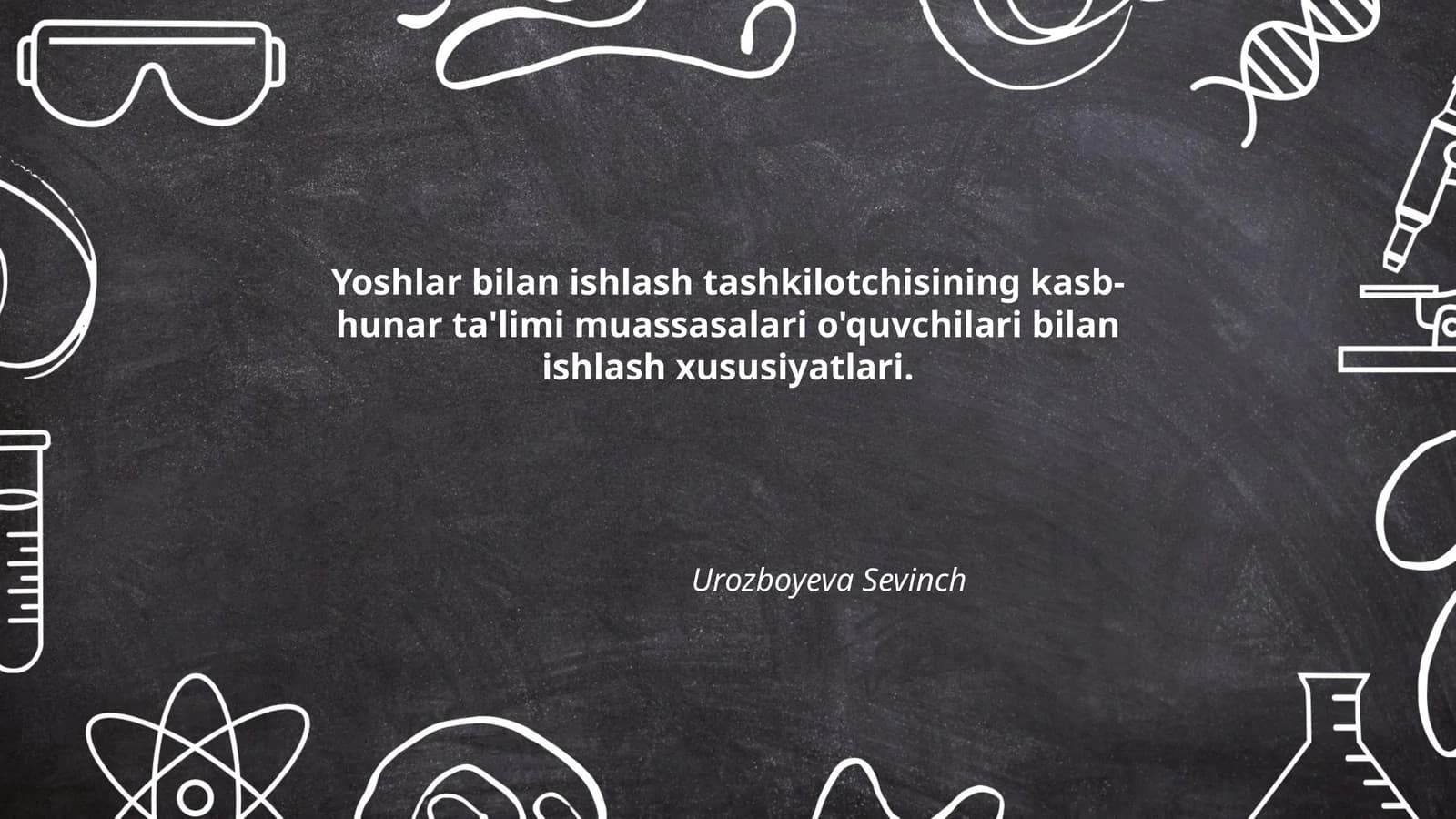 Yoshlar bilan ishlash tashkilotchisining kasb-hunar ta'limi muassasalari o'quvchilari bilan ishlash xususiyatlari