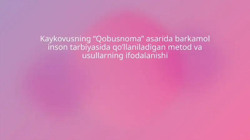 Qobusnoma
