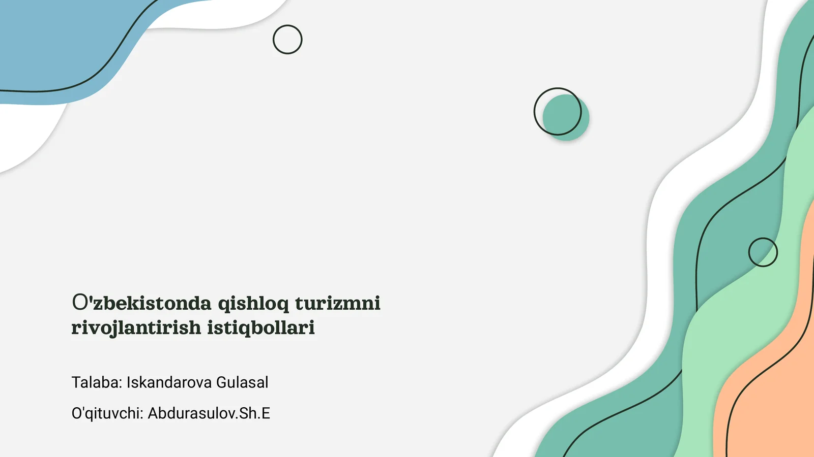 Qishloq Turizmi