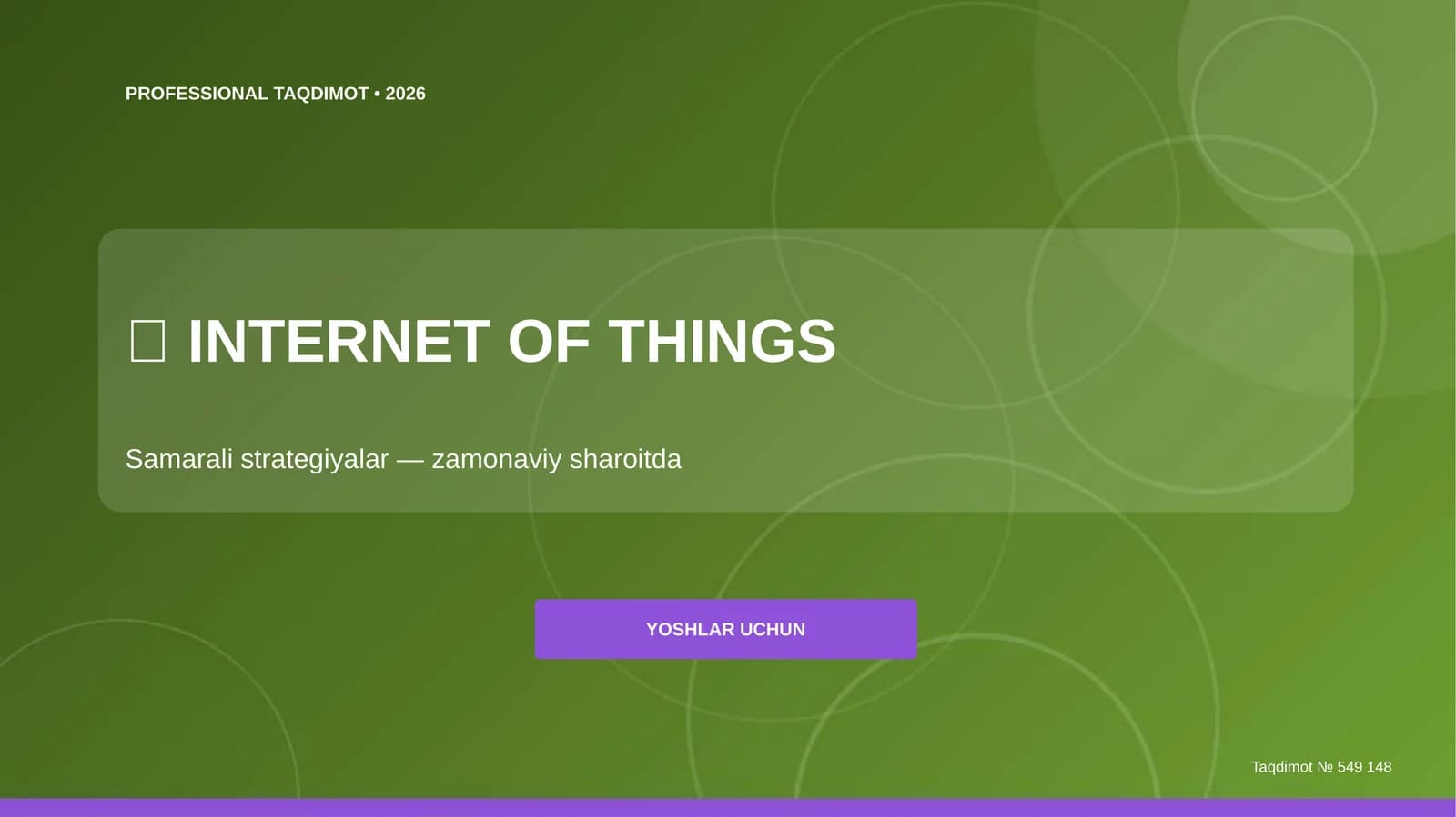 INTERNET OF THINGS