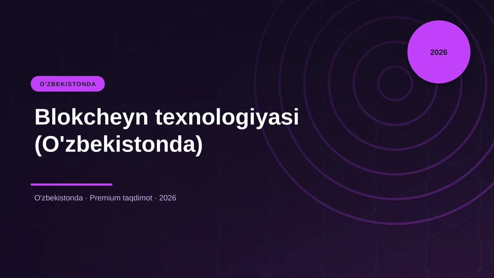 Blokcheyn texnologiyasi (O'zbekistonda)