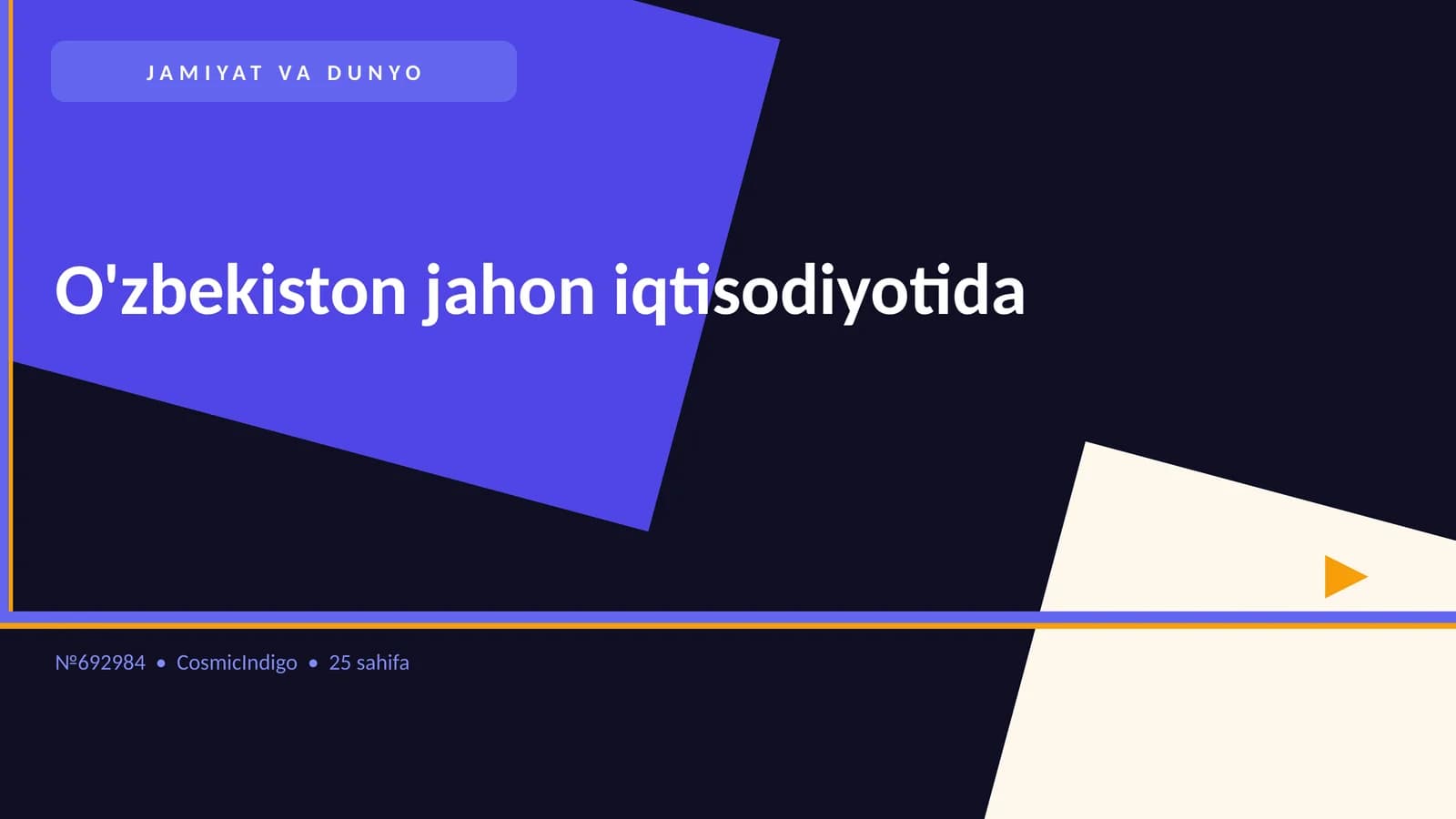 O'zbekiston jahon iqtisodiyotida