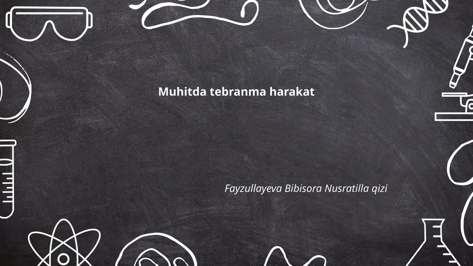 Muhitda tebranma harakat