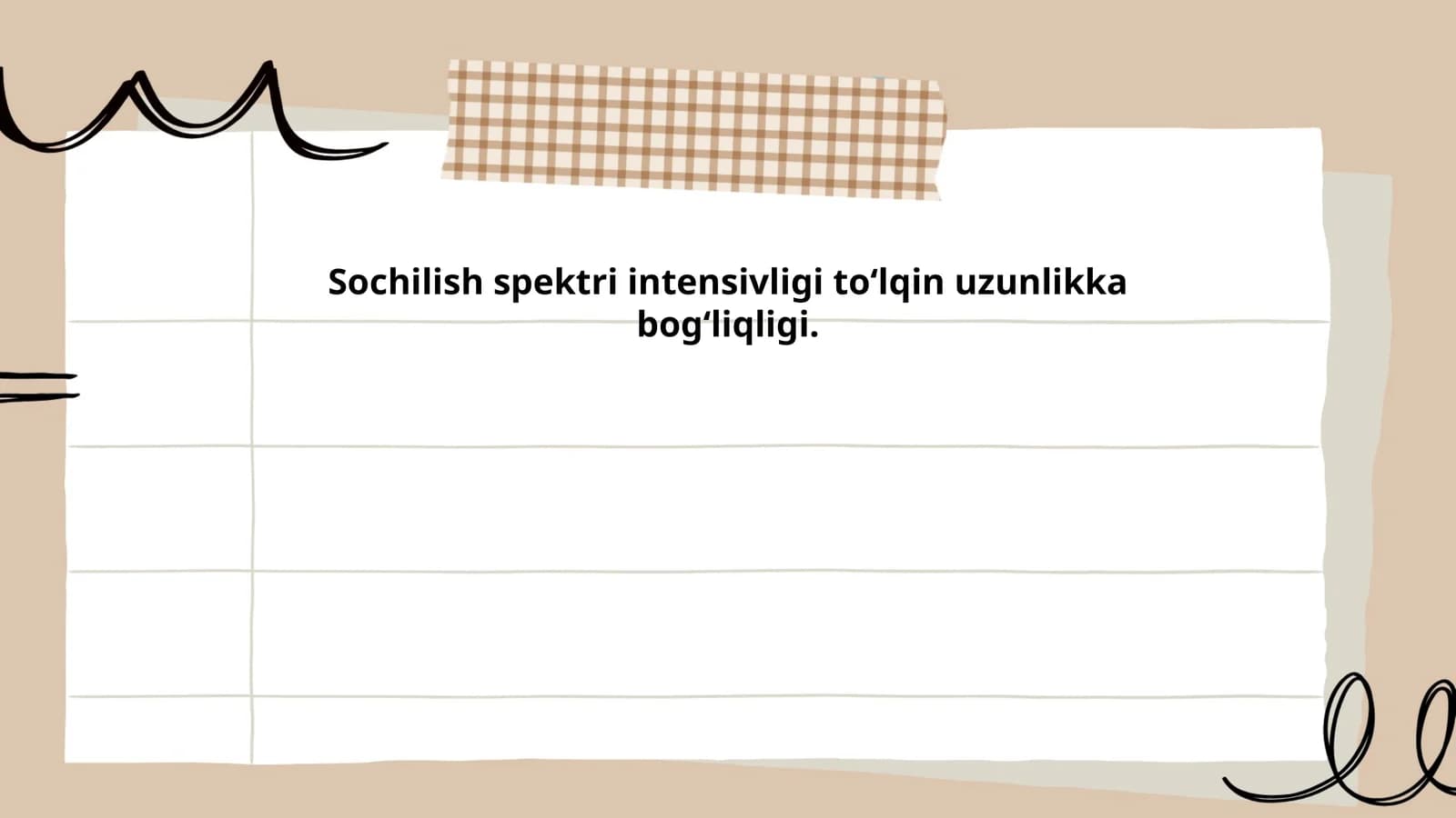 Sochilish spektri