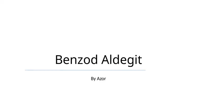 Benzod Aldegit