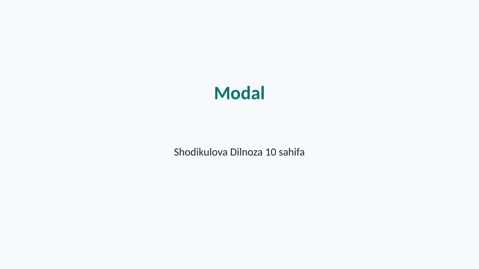 Modal