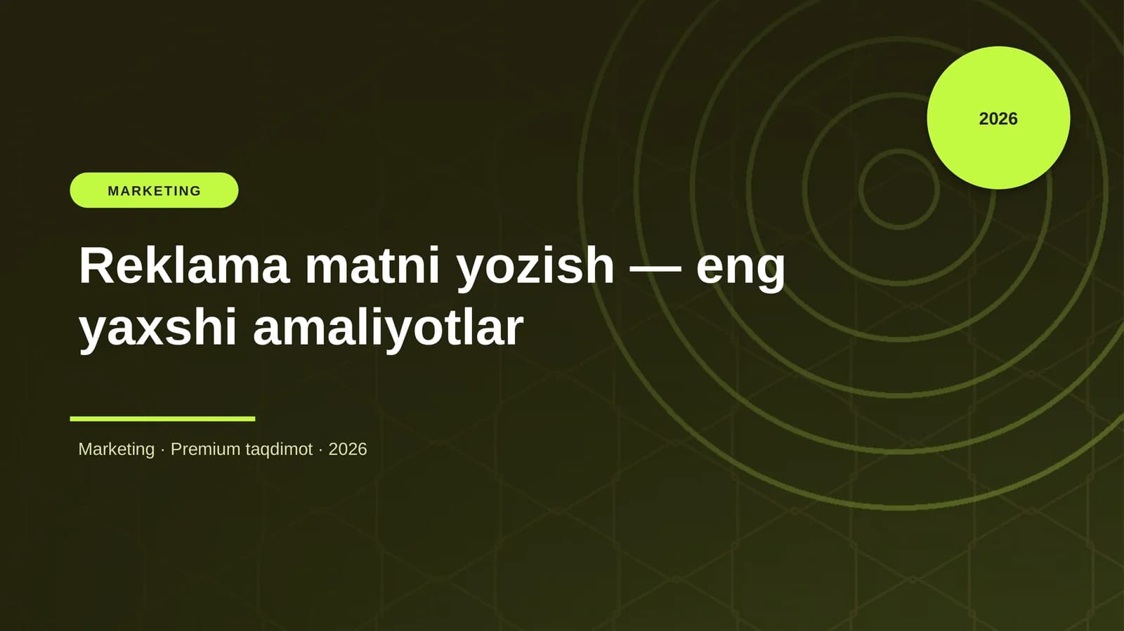 Reklama matni yozish — eng yaxshi amaliyotlar