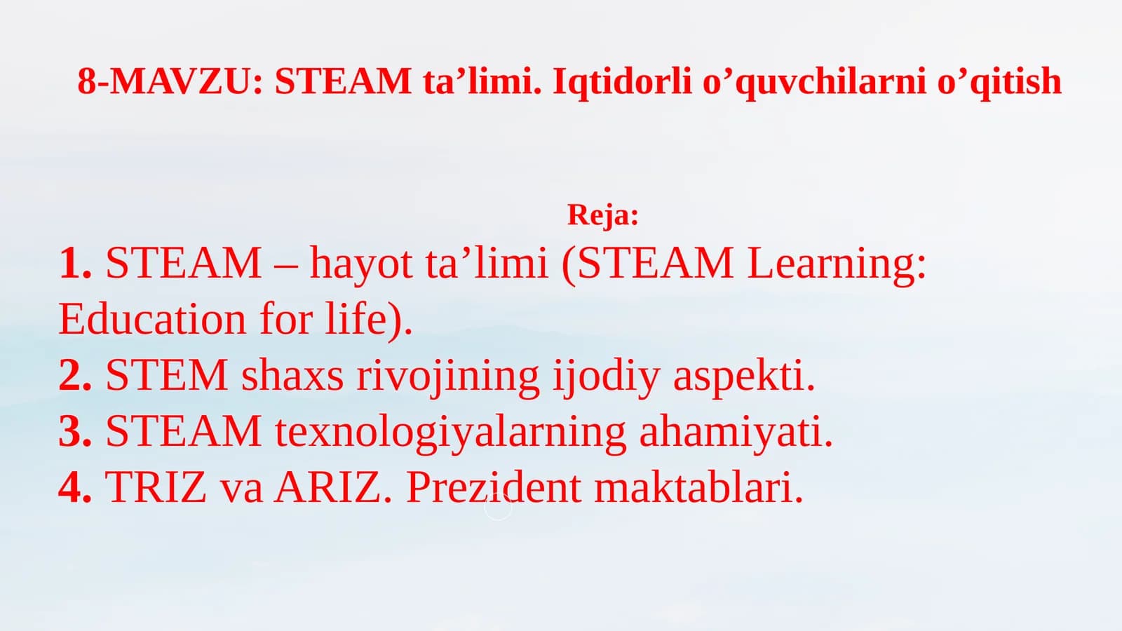 STEM va STEAM O'qitish