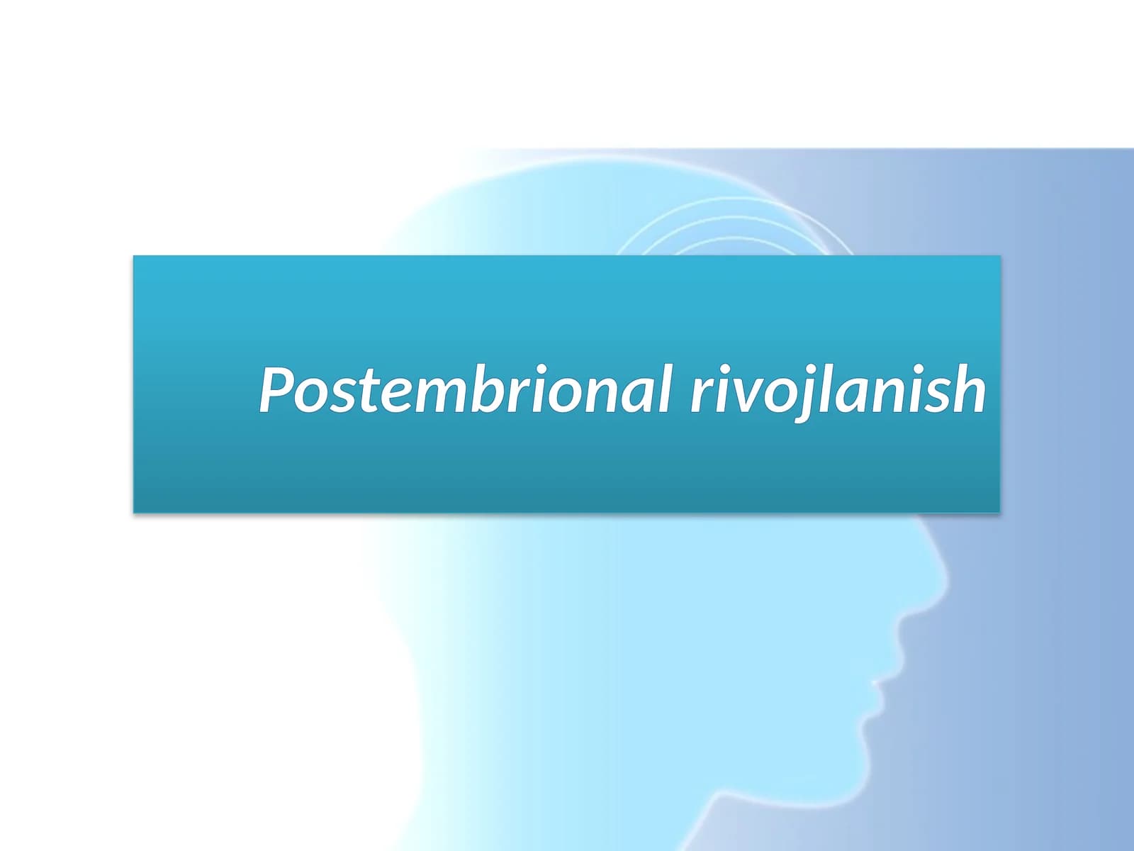 Postembrional rivojlanish