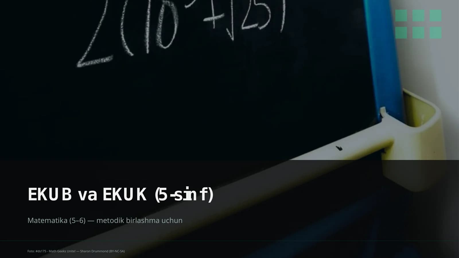 EKUB va EKUK (5-sinf)