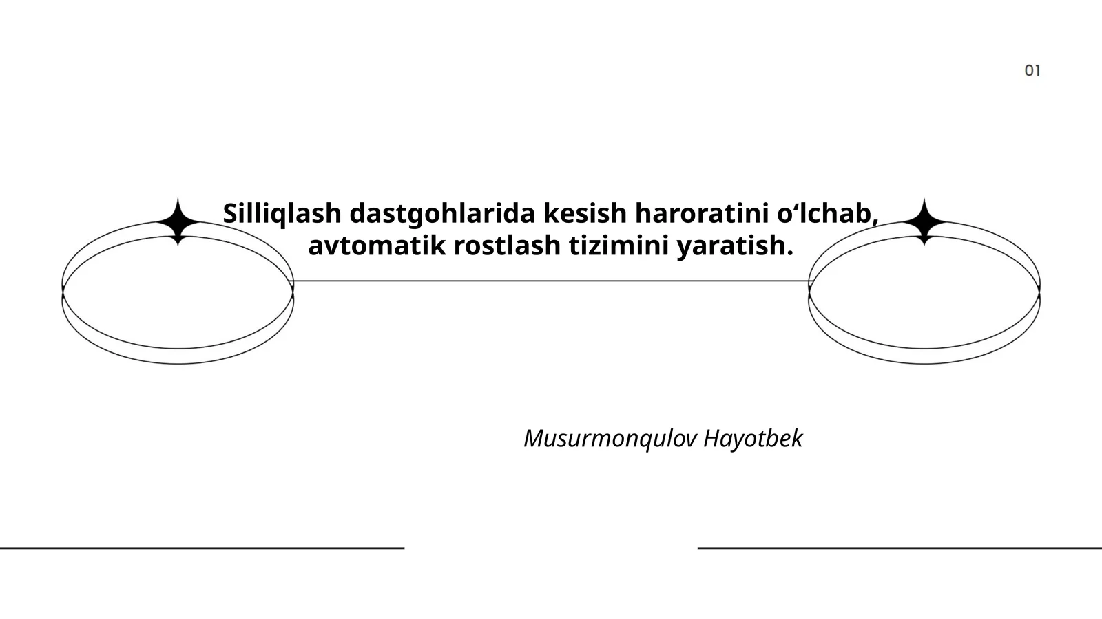 Avtomatik rostlash tizimini yaratish