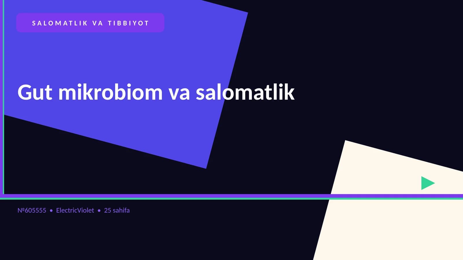 Gut mikrobiom va salomatlik