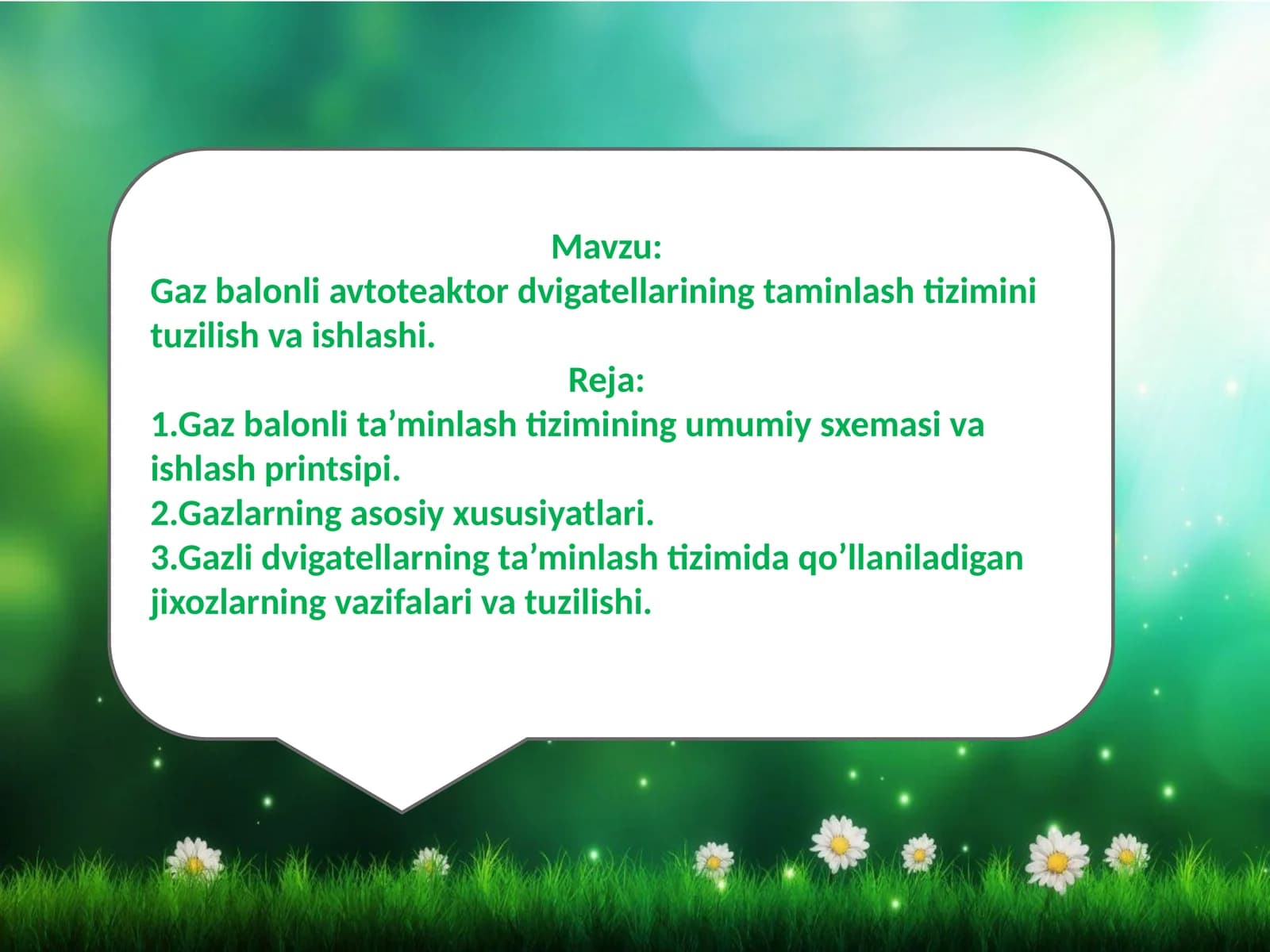 Gazbalonli ta’minlash tizimi