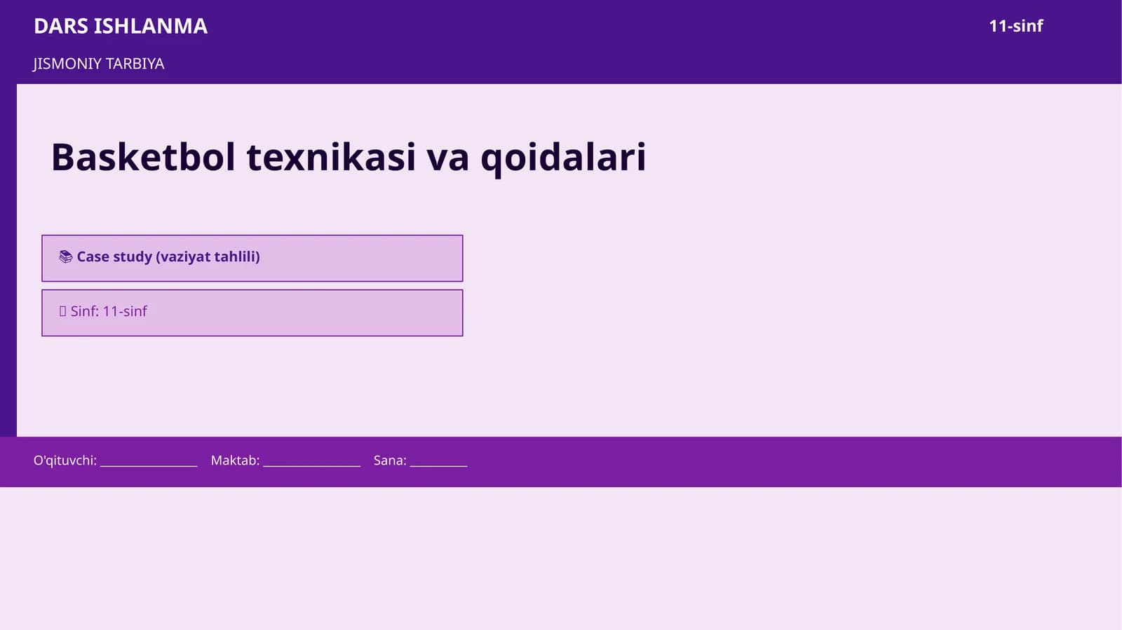 Basketbol texnikasi va qoidalari