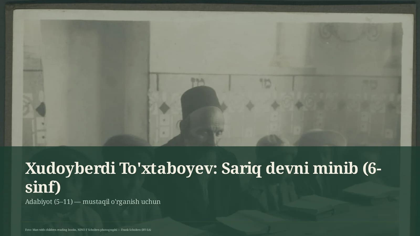 Sariq devni minib (6-sinf)