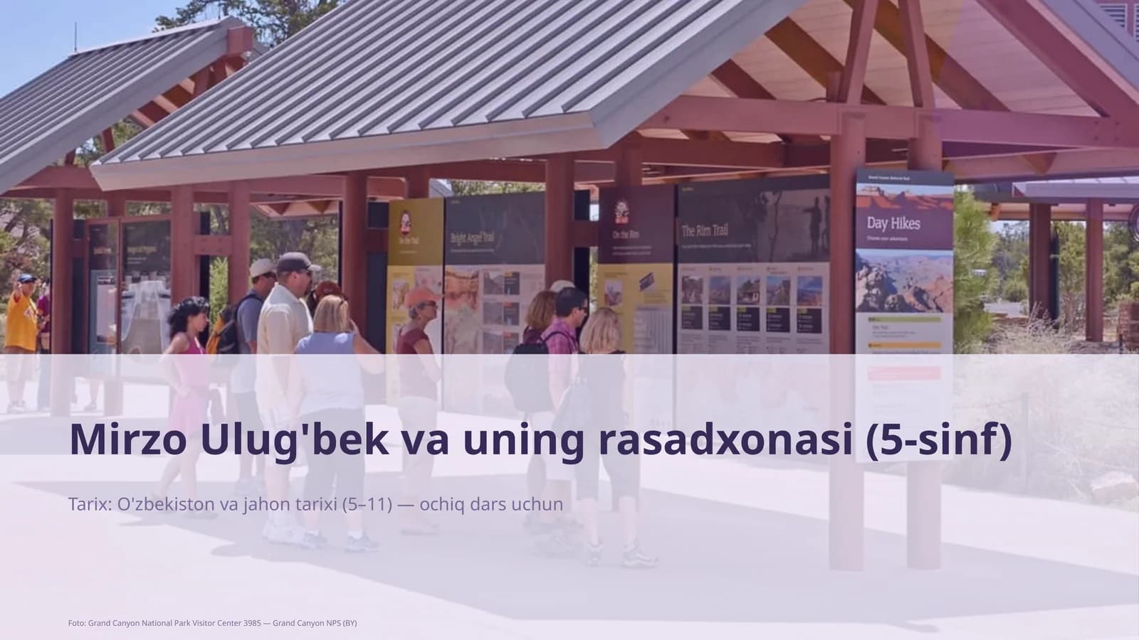 Mirzo Ulug'bek va uning rasadxonasi (5-sinf)
