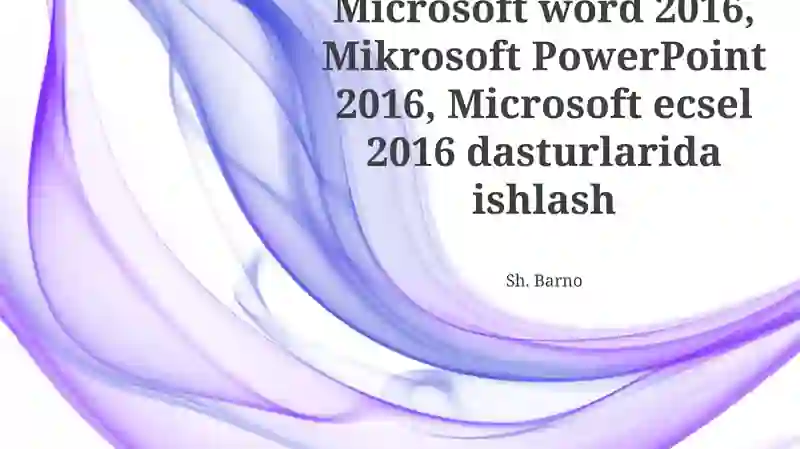 Microsoft Word 2016, Microsoft PowerPoint 2016