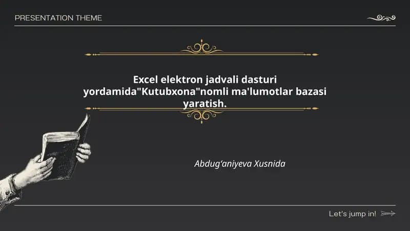 Kutubxona ma'lumotlar bazasi