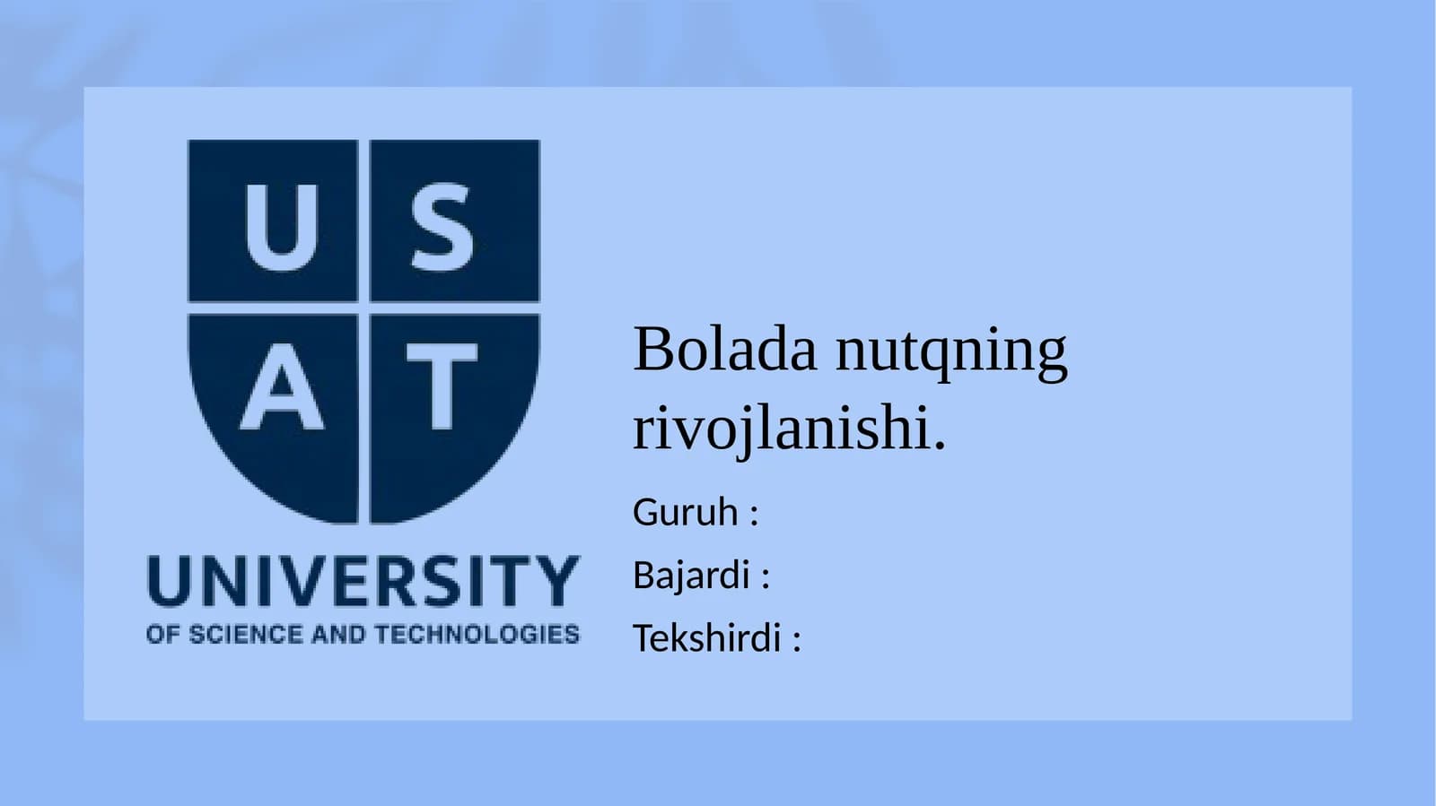 Boladanutqningrivojlanishi