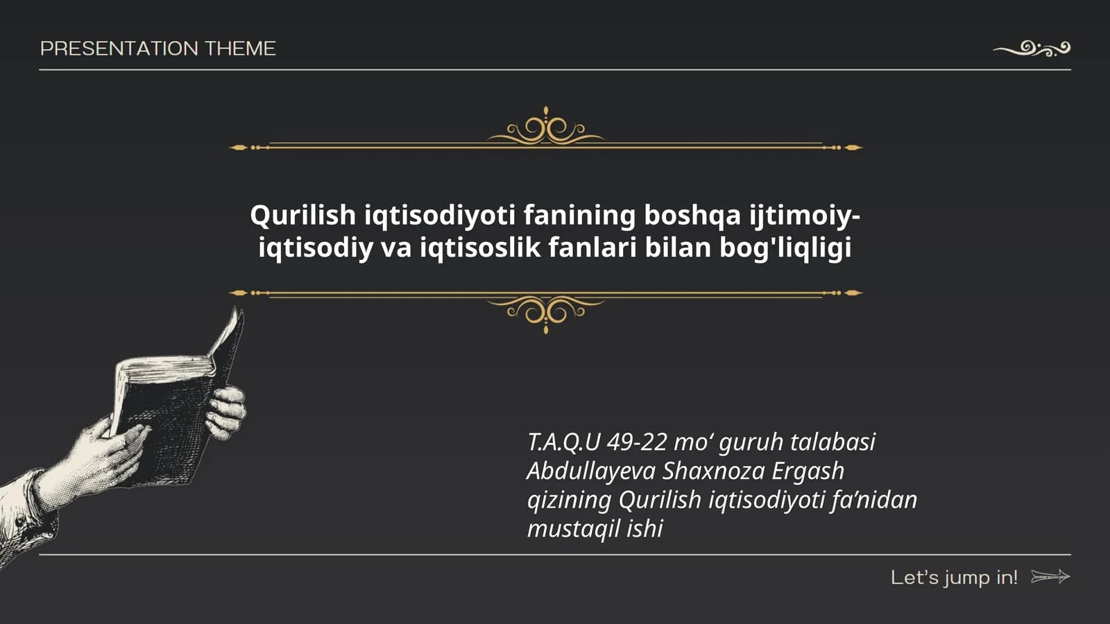 Qurilish iqtisodiyoti fanining boshqa ijtimoiy-iqtisodiy va iqtisoslik fanlari bilan bog'liqligi