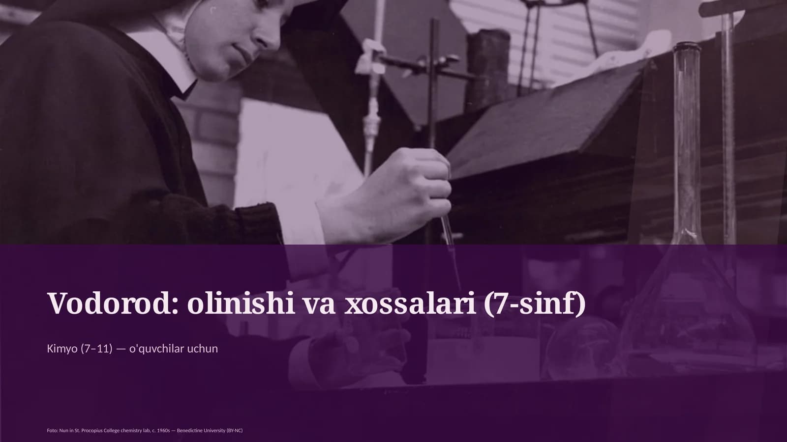 Vodorod: olinishi va xossalari (7-sinf)