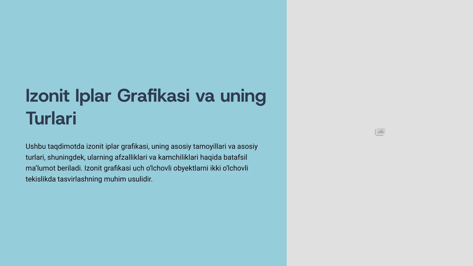 Izonit Iplar Grafikasi va uning Turlari