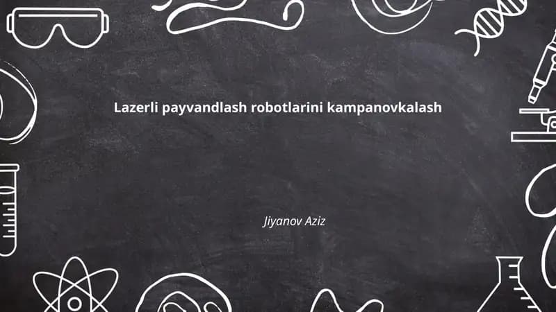 Lazerli payvandlash roboti kampanovkasi