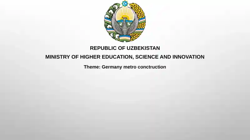 Germany metroconctruction