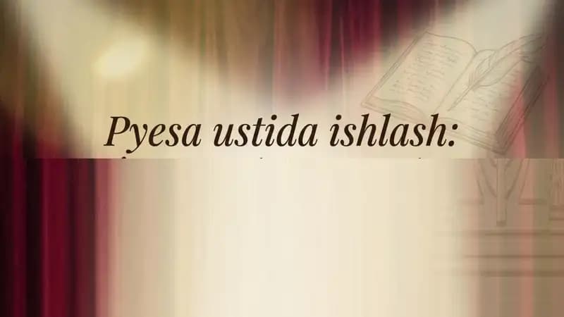 Peysa ustida ishlash