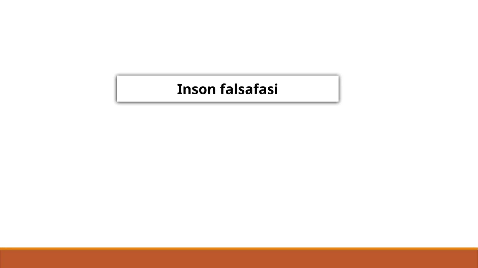 Inson falsafasi