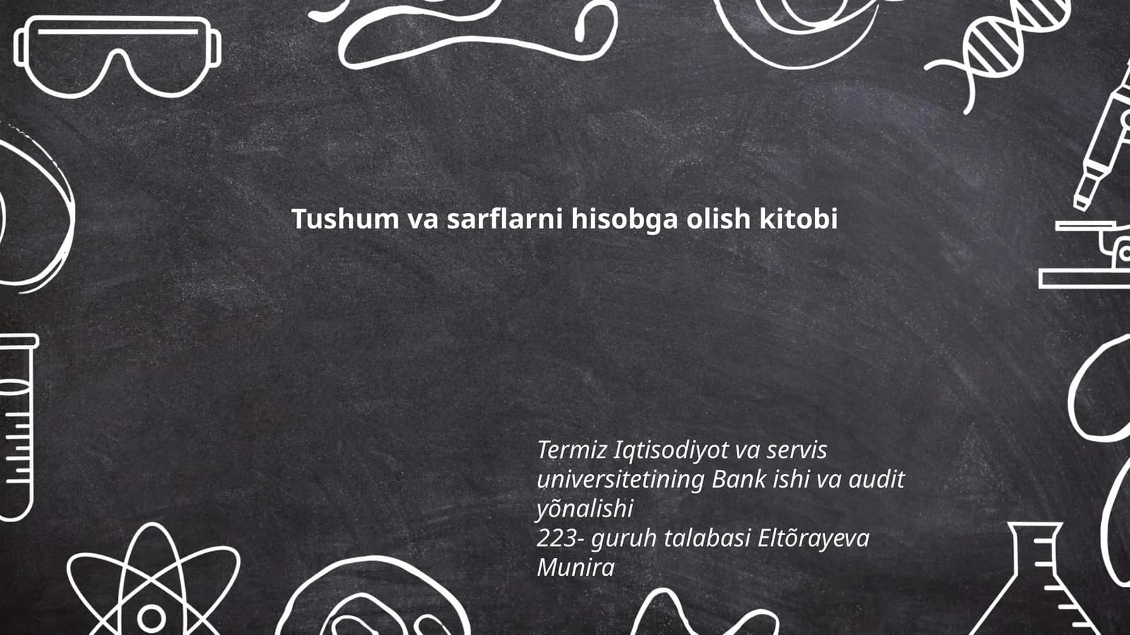 Tushum va sarflarni hisobga olish kitobi