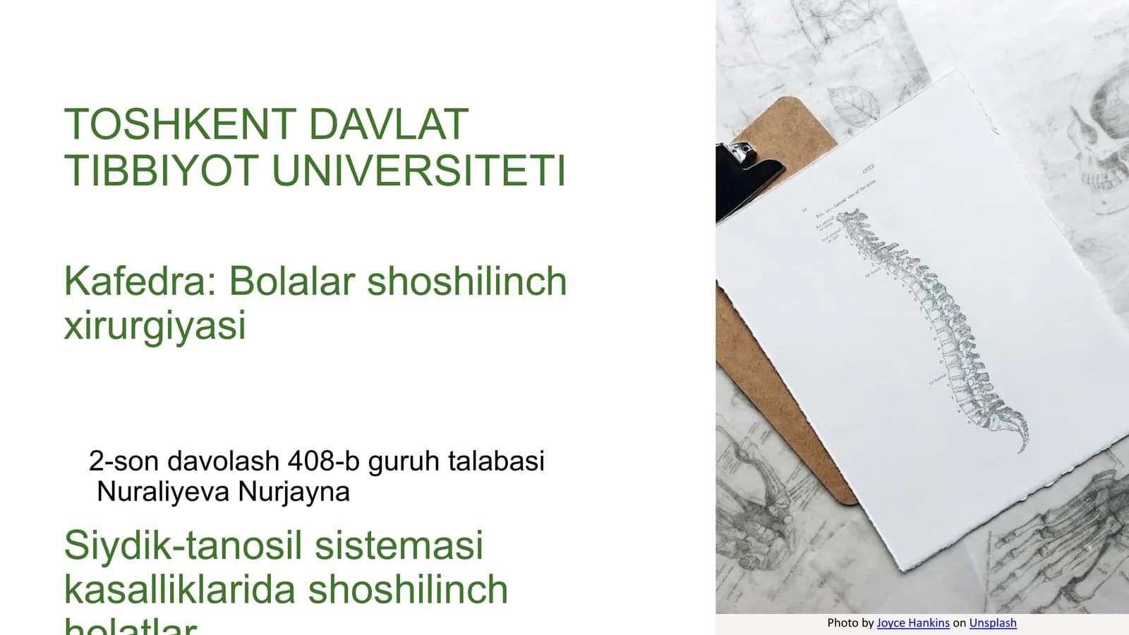 Siydik-tanosil sistemasi kasalliklarida shoshilinch Holatlar