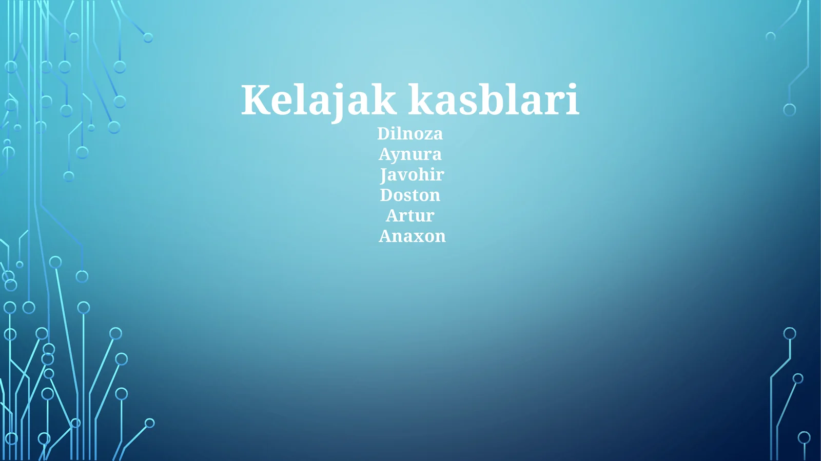 Kelajak kasblari