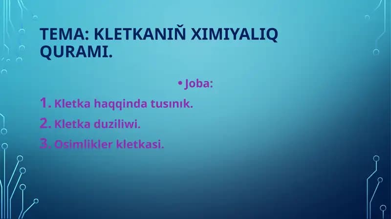 Osimlikler kletkasi