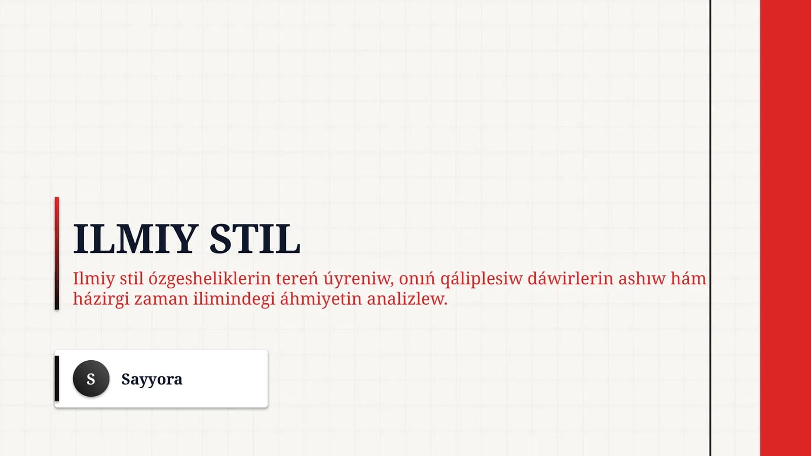 Ilmiy stil
