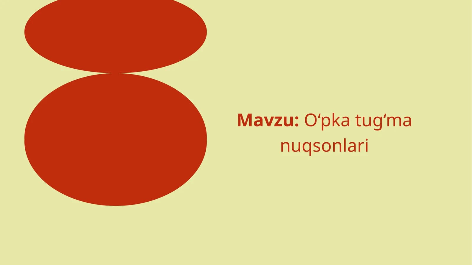 O‘pka tug‘ma nuqsonlari