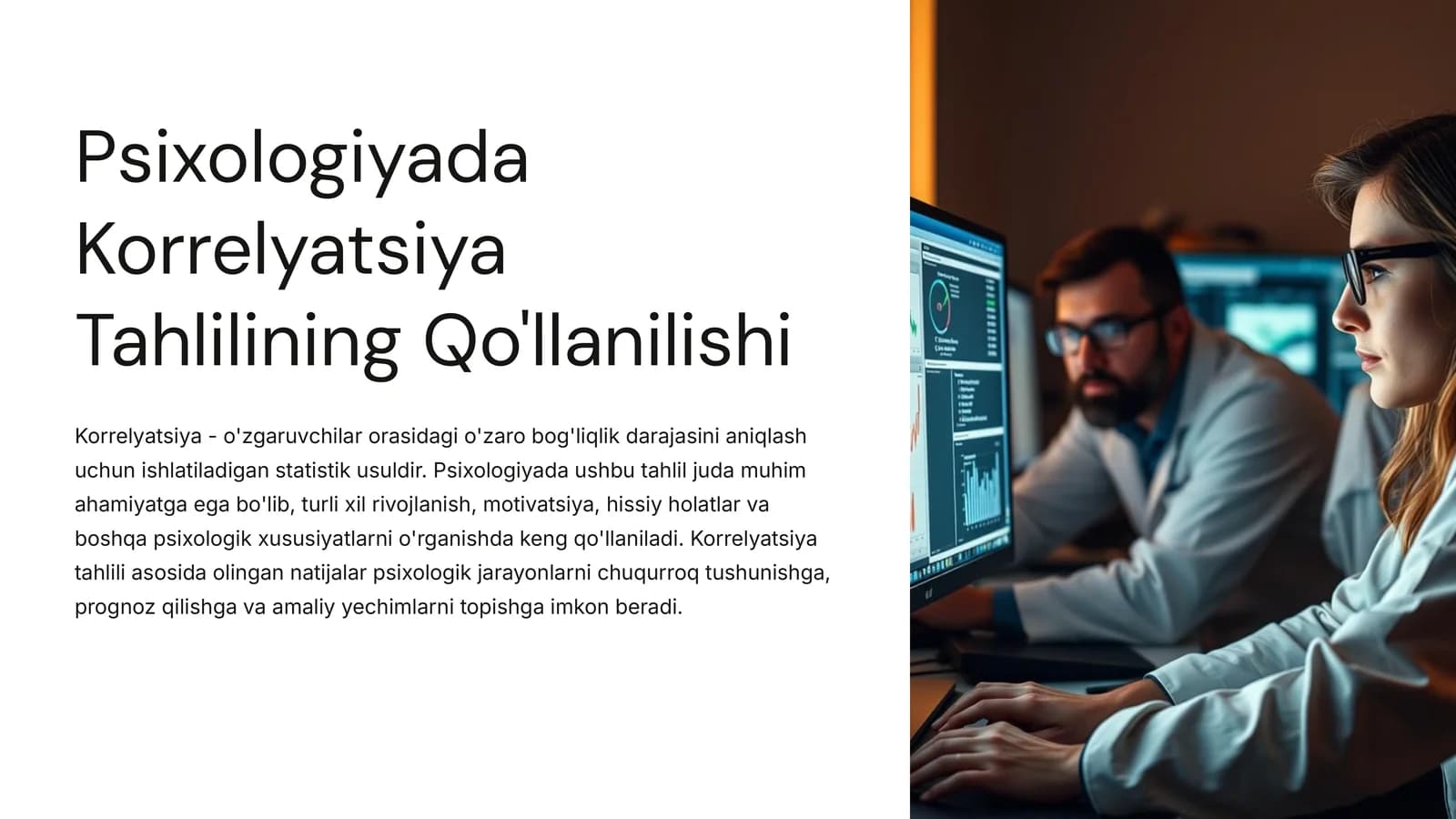 Psixologiyada Korrelyatsiya Tahlilining Qo'llanilishi