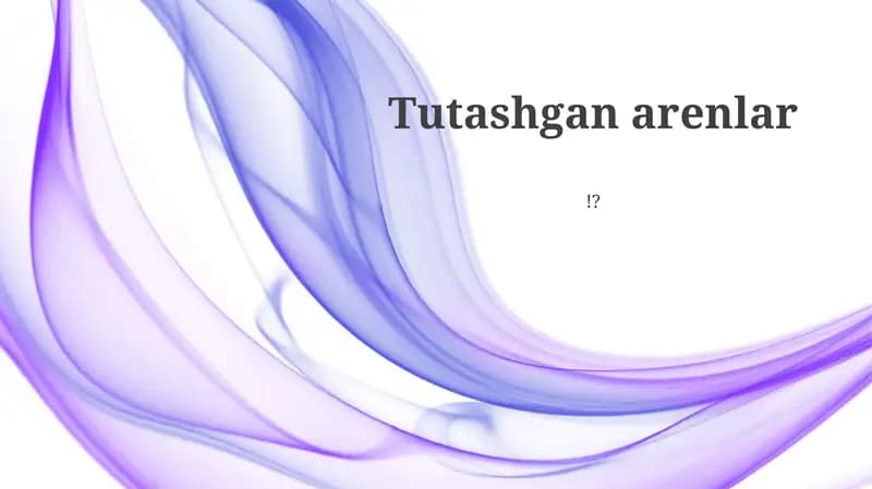 Bog'langan sohalar misollari