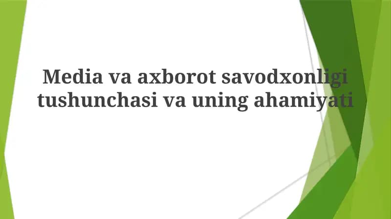 Mediavaaxborotsavodxonligitushunchasivauningahamiyati