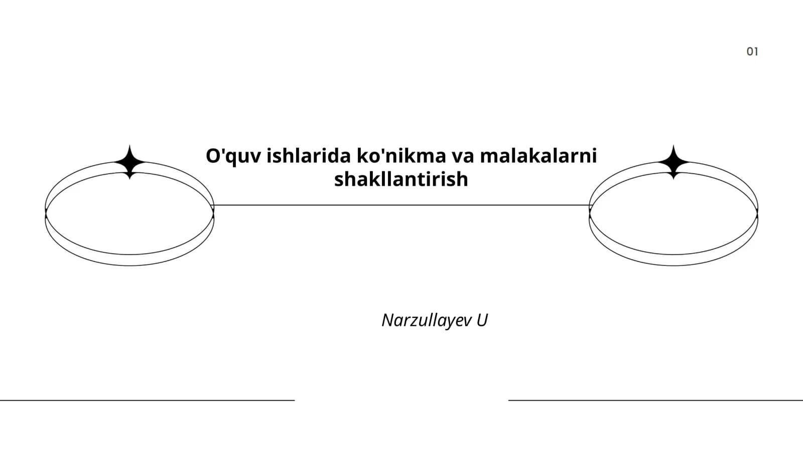 O'quv ishlarida ko'nikma va malakalarni shakllantirish