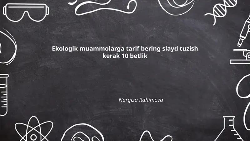 Ekologik muammolar