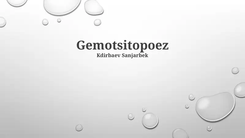 Gemotsitopoez