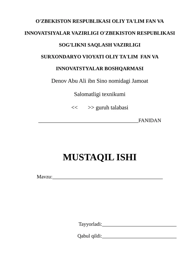 URG’U VA UNING TURLARI
