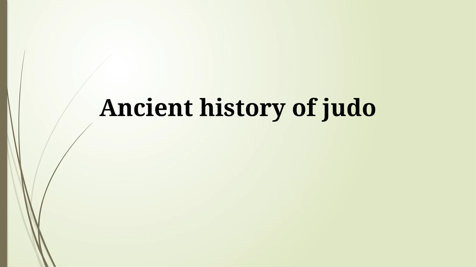 Judo Tarixi