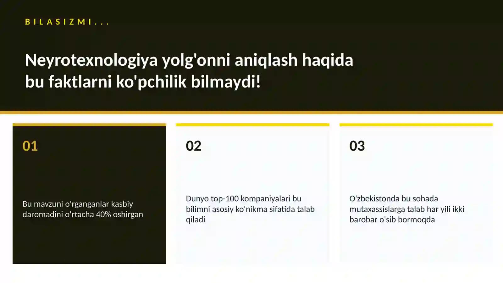 NEYROTEXNOLOGIYA VA MIYA