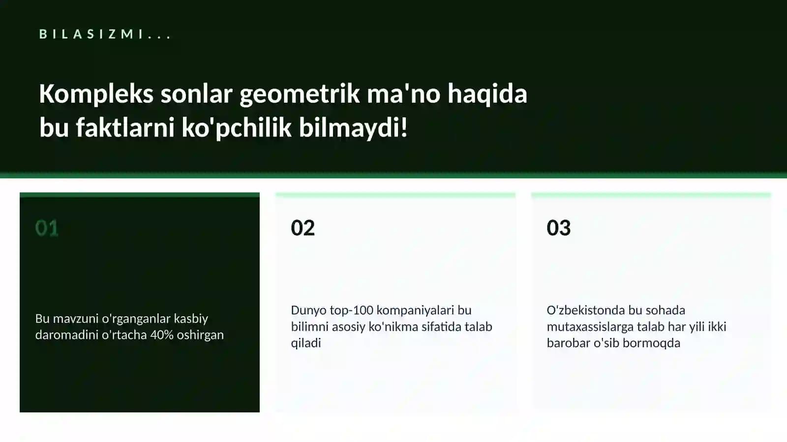 MATEMATIKA — UY VAZIFALARI