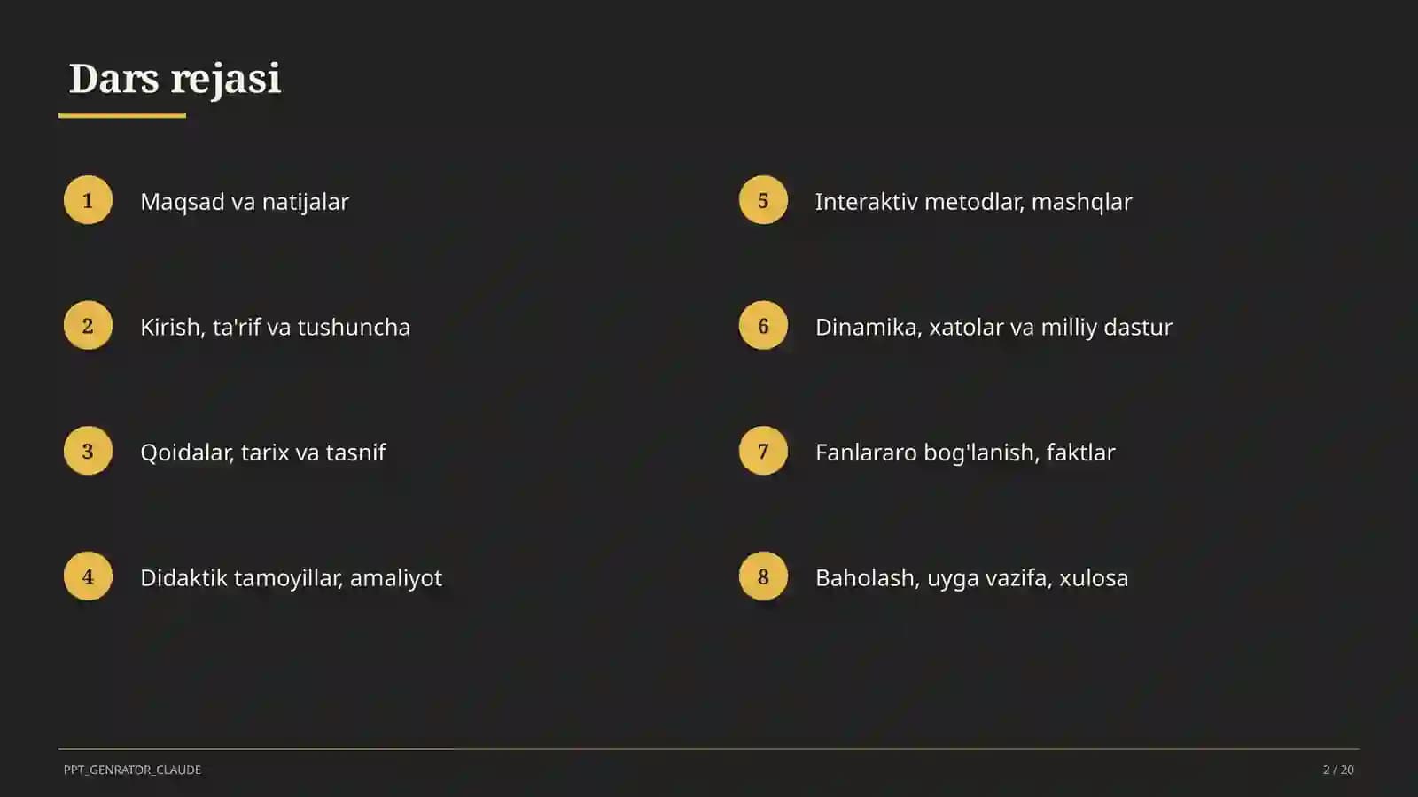 Burchak va uning turlari (4-sinf)